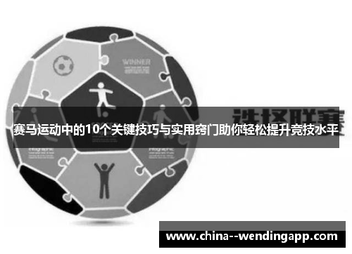 赛马运动中的10个关键技巧与实用窍门助你轻松提升竞技水平
